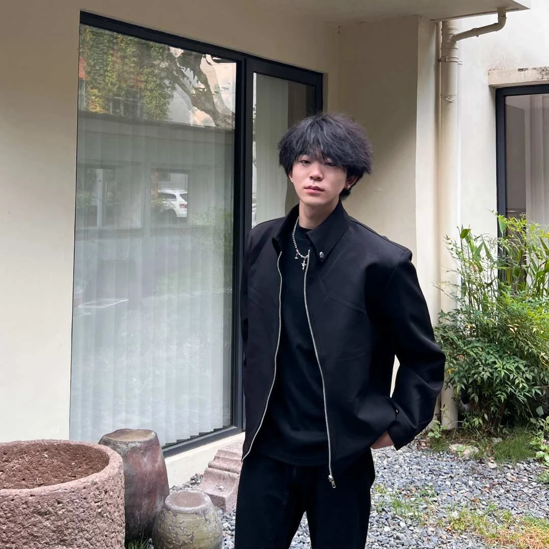 这一秒的心动cleanfit百搭设计感春秋时尚s型拉链立领夹克外套