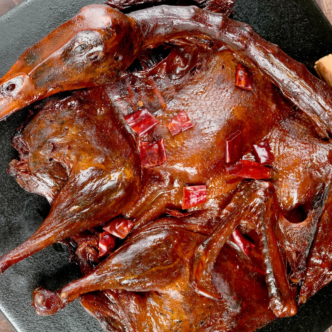 洪湖酱板鸭 1只 2只洪湖特产香辣风味手撕酱板鸭开袋即食320克/只