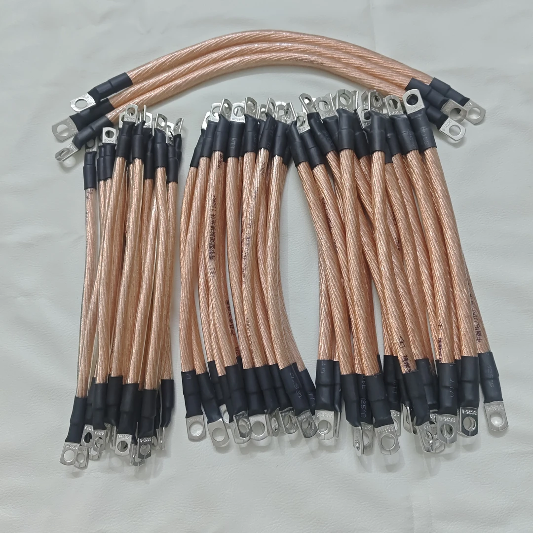 电池连接线10/16/25平方铜线国标电动车大功率加厚电线耐高温改装