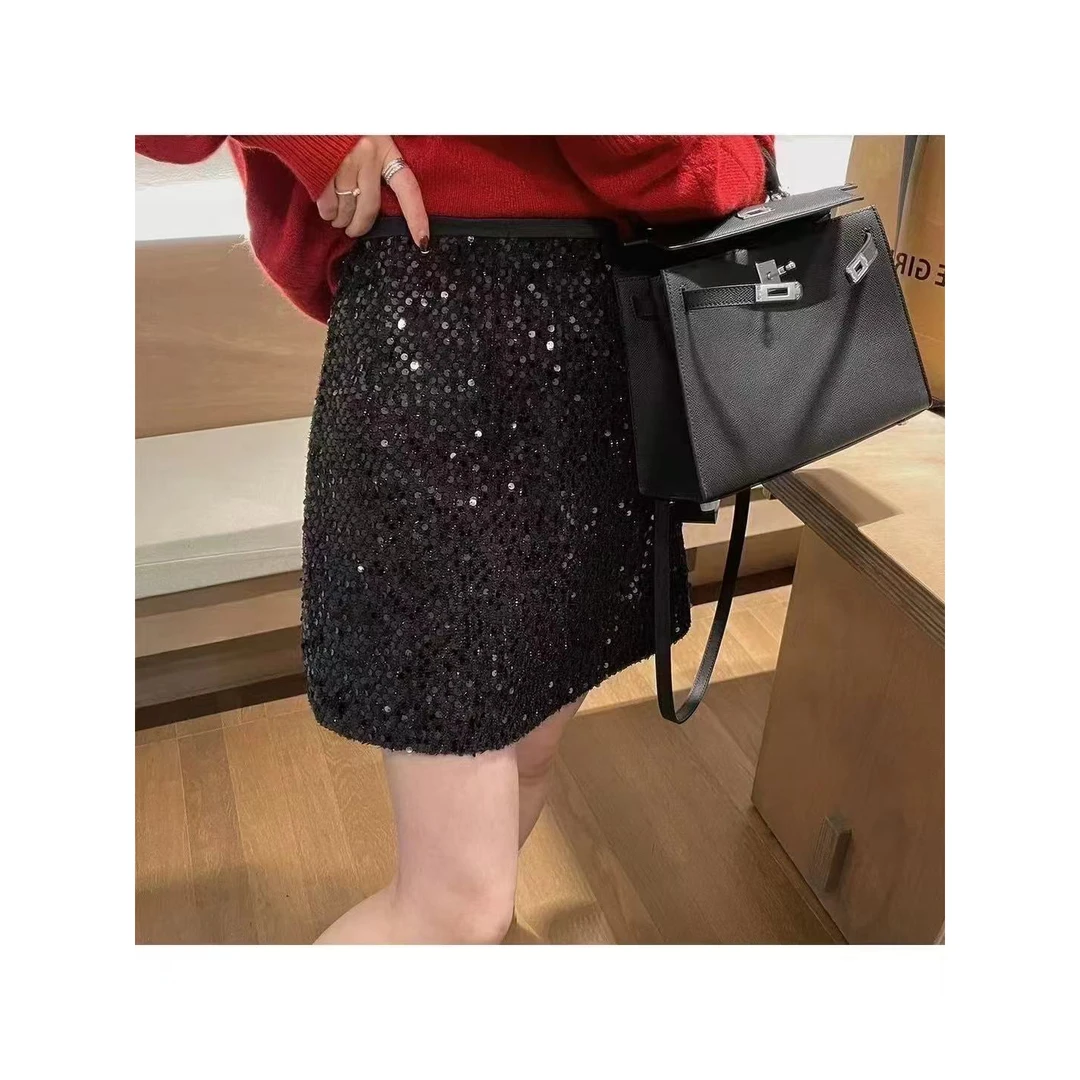 珍珍新品百搭显瘦半身裙8730