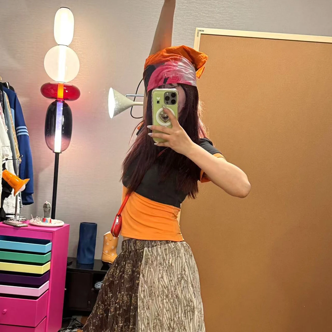 撞色叠穿两件套T恤