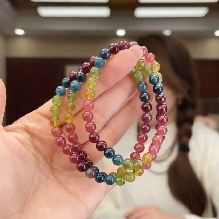 01420635碧玺/未镶嵌6mm+碧玺多圈多样性发货35