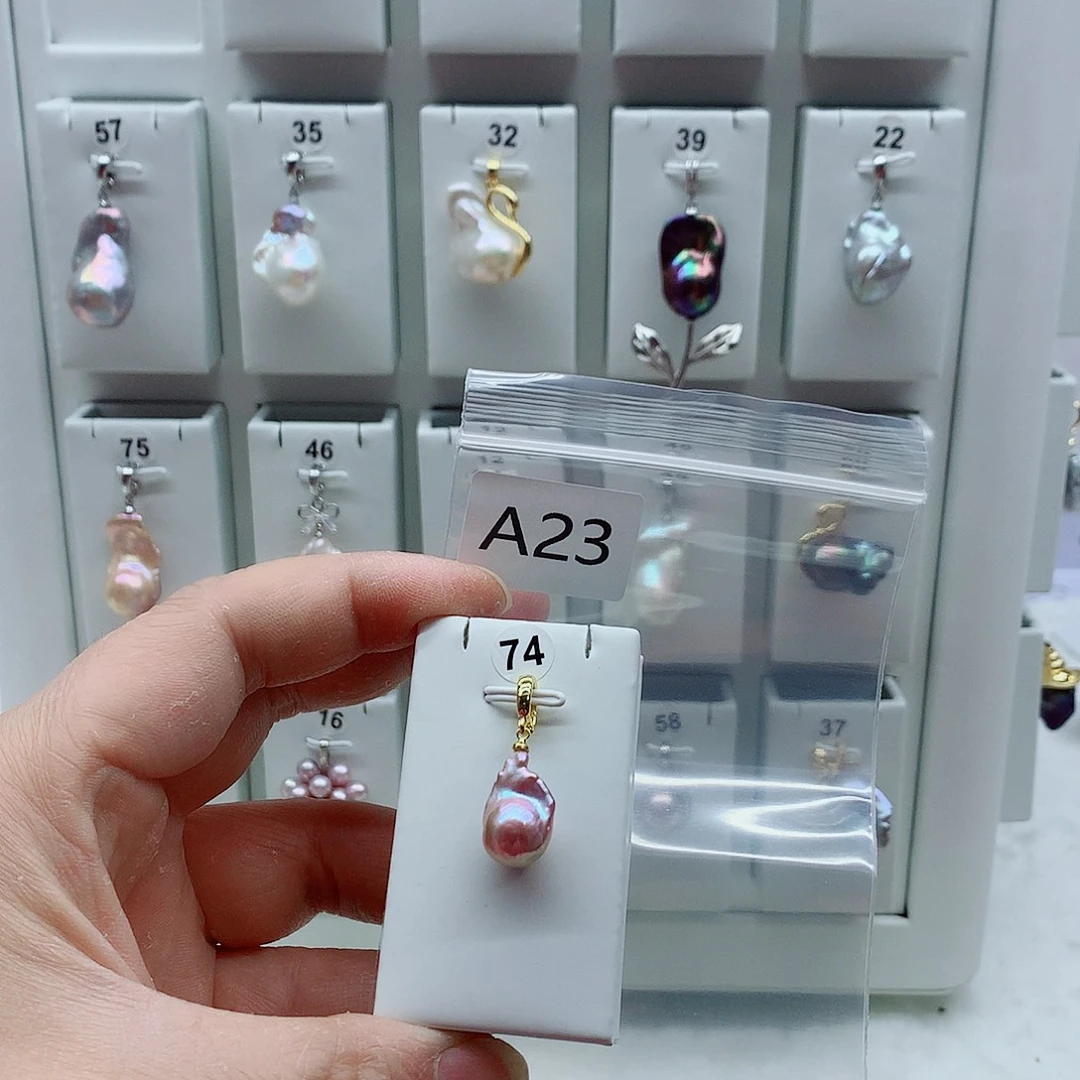 吊坠(不含链)淡水珍珠合金