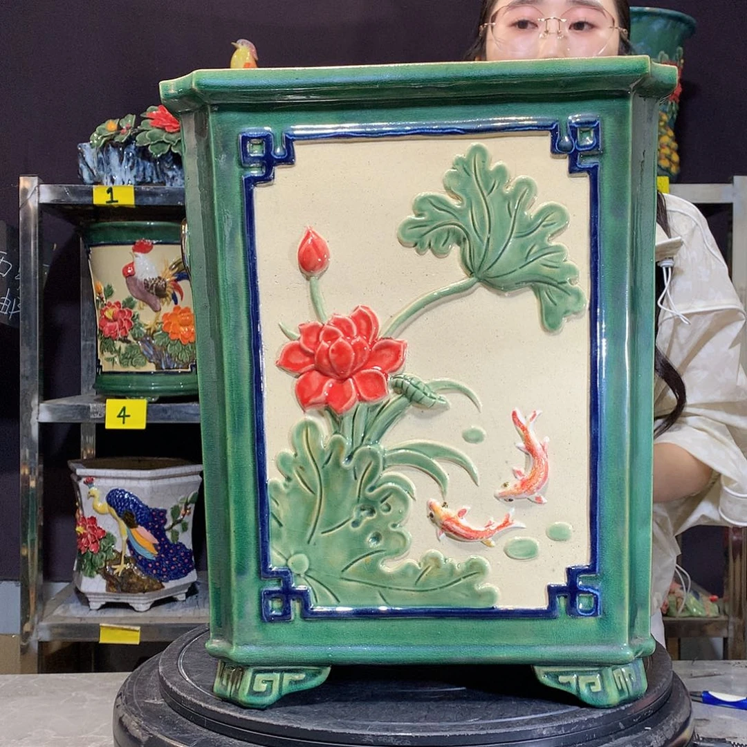 鱼***爱石湾盆石湾盆石湾盆