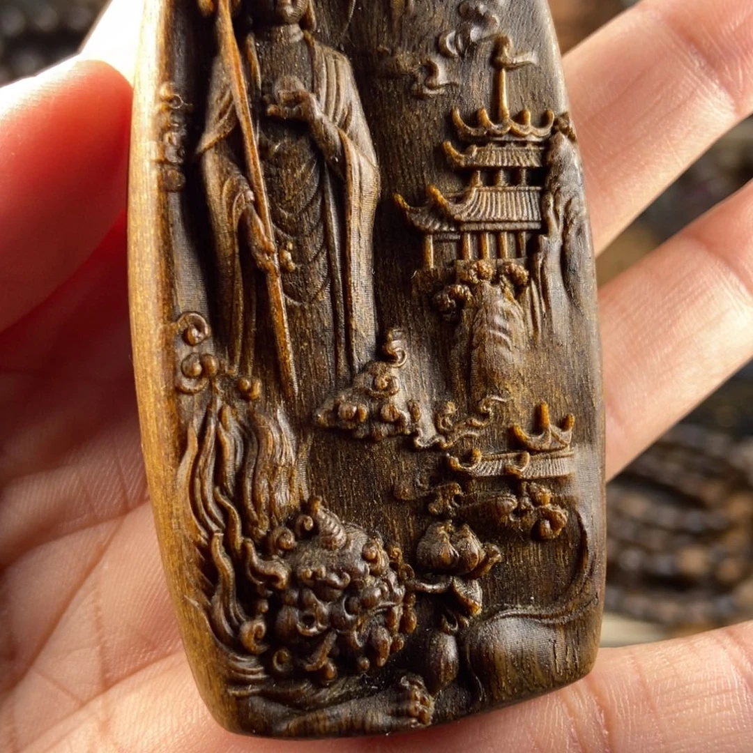 沉香木吊坠小*叔越南芽庄白棋楠