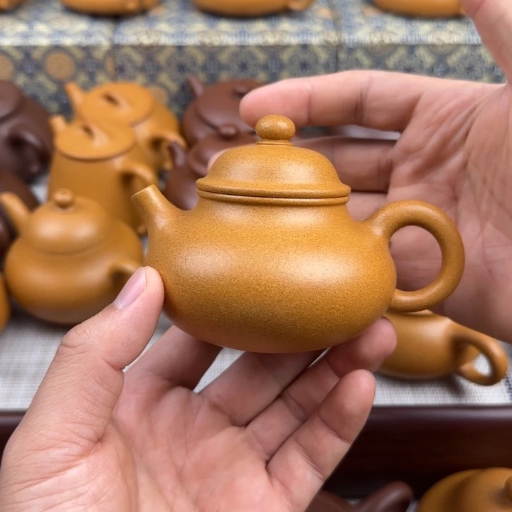 希***琪茶壶紫砂黄金段容天