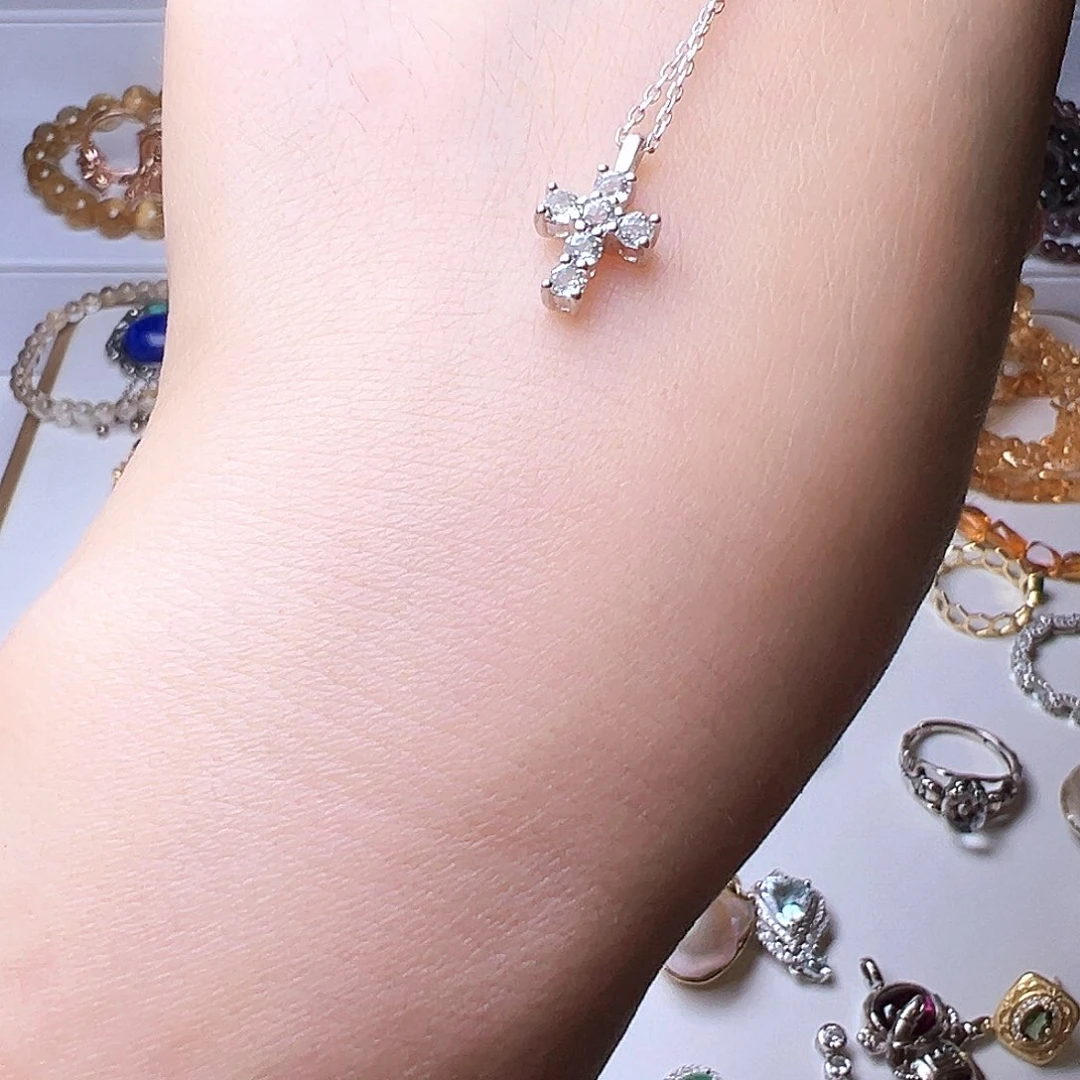 海蓝宝石颈饰银S925镶嵌不退不换不退运费