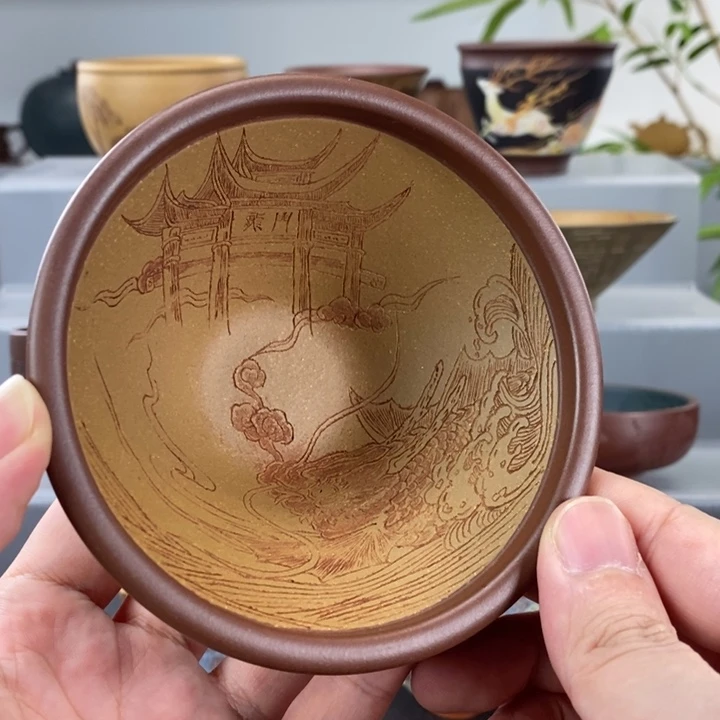 奋***鼠宜兴紫砂手工主人杯