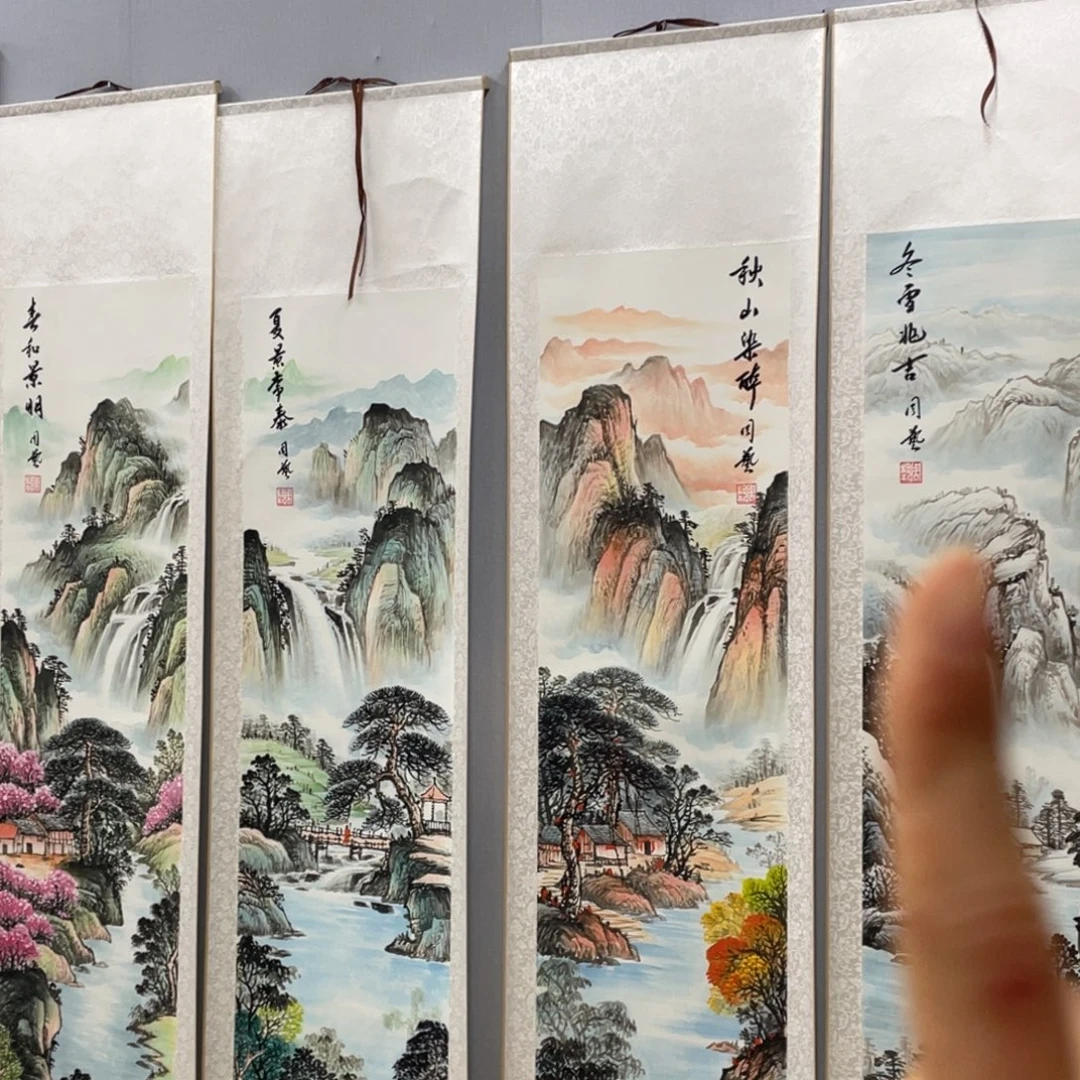 国画老师手绘带运险w