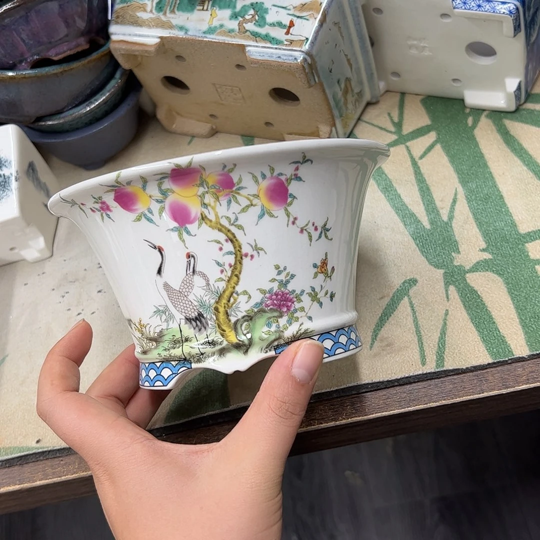 紫砂花盆100号瑕疵15/8cmm