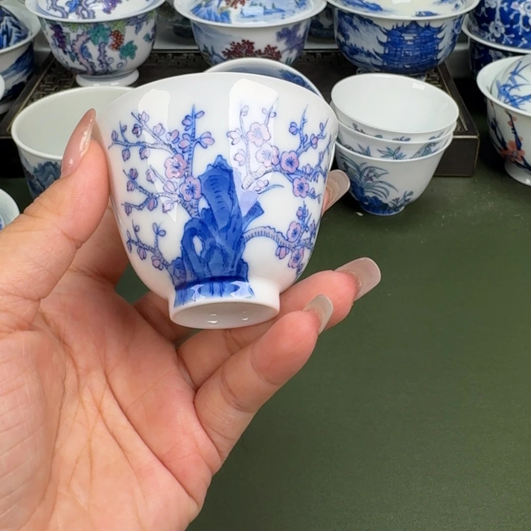 景德镇纯手工手绘茶器蒙蒙