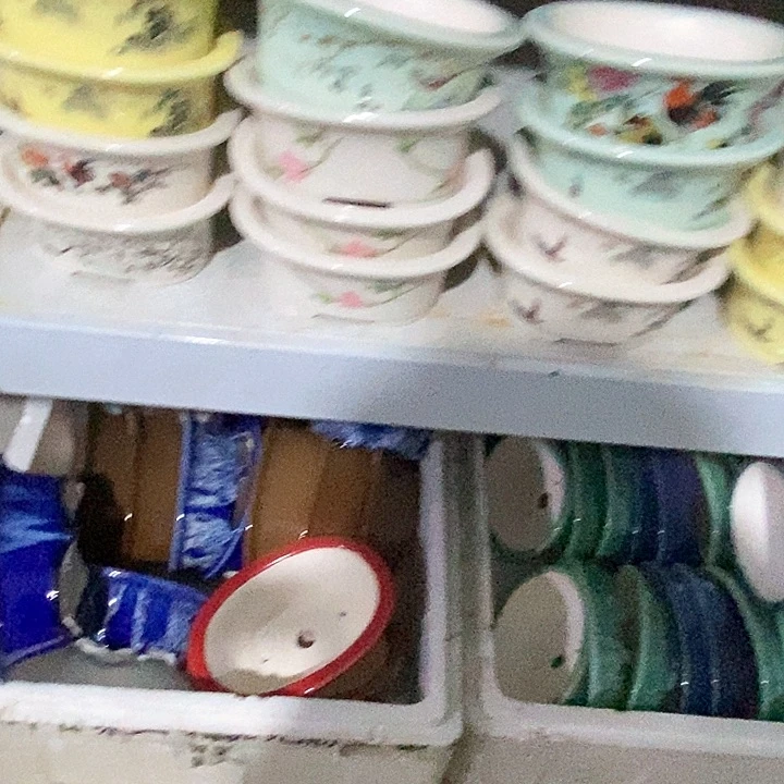 紫砂L***静15个椭圆花盆