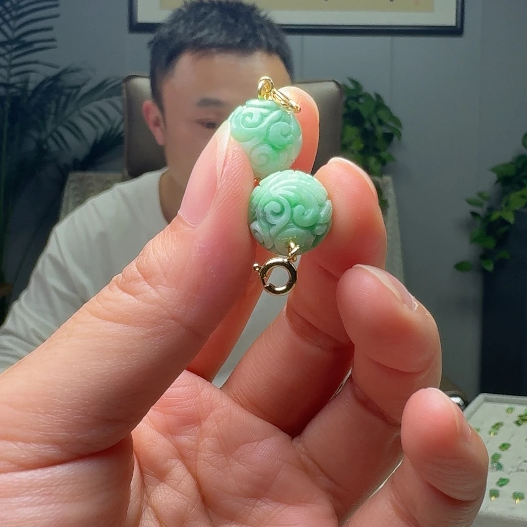 翡翠银S925镶嵌吊坠(不含链)多样性发货qy