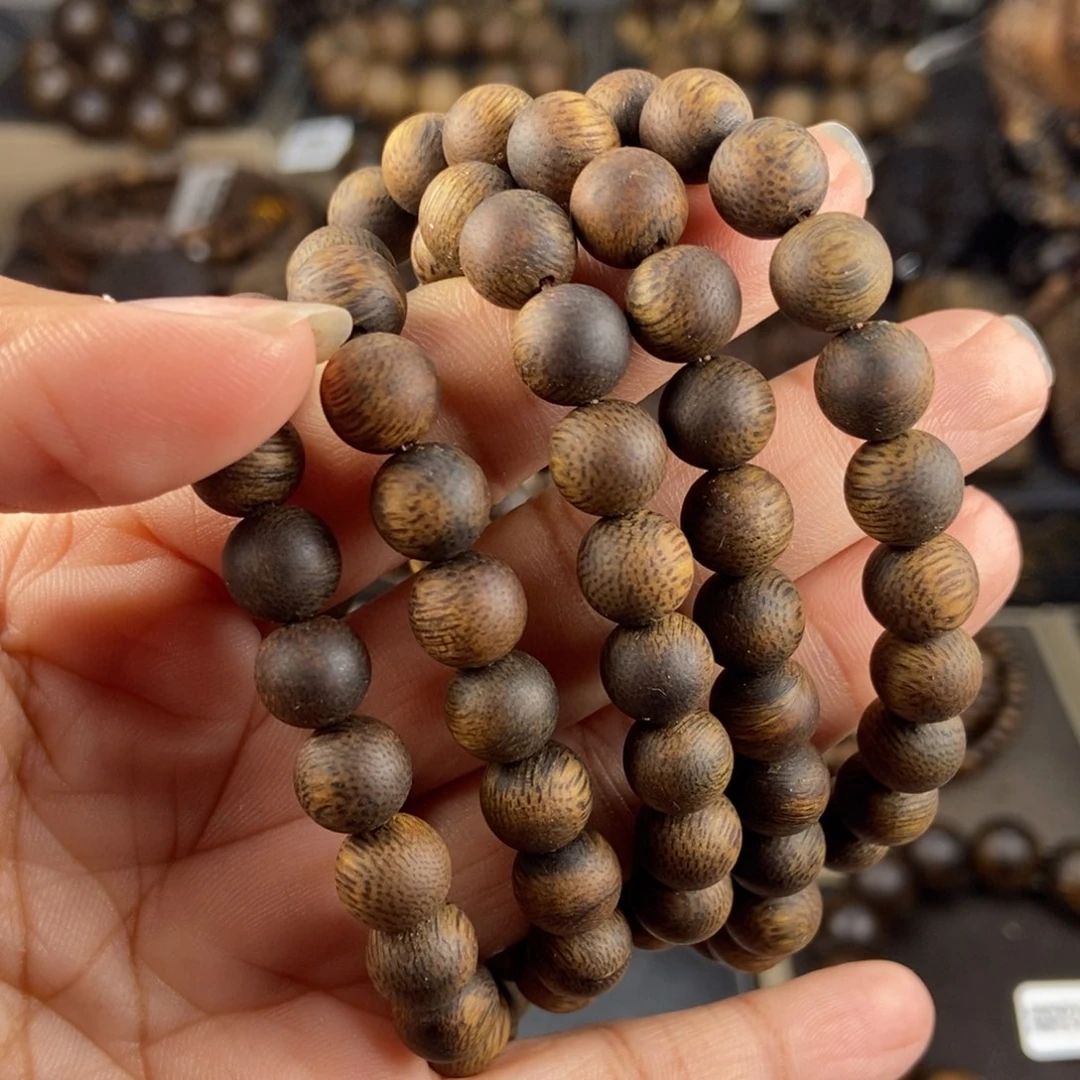 沉香手串小*滴越南芽庄白棋楠