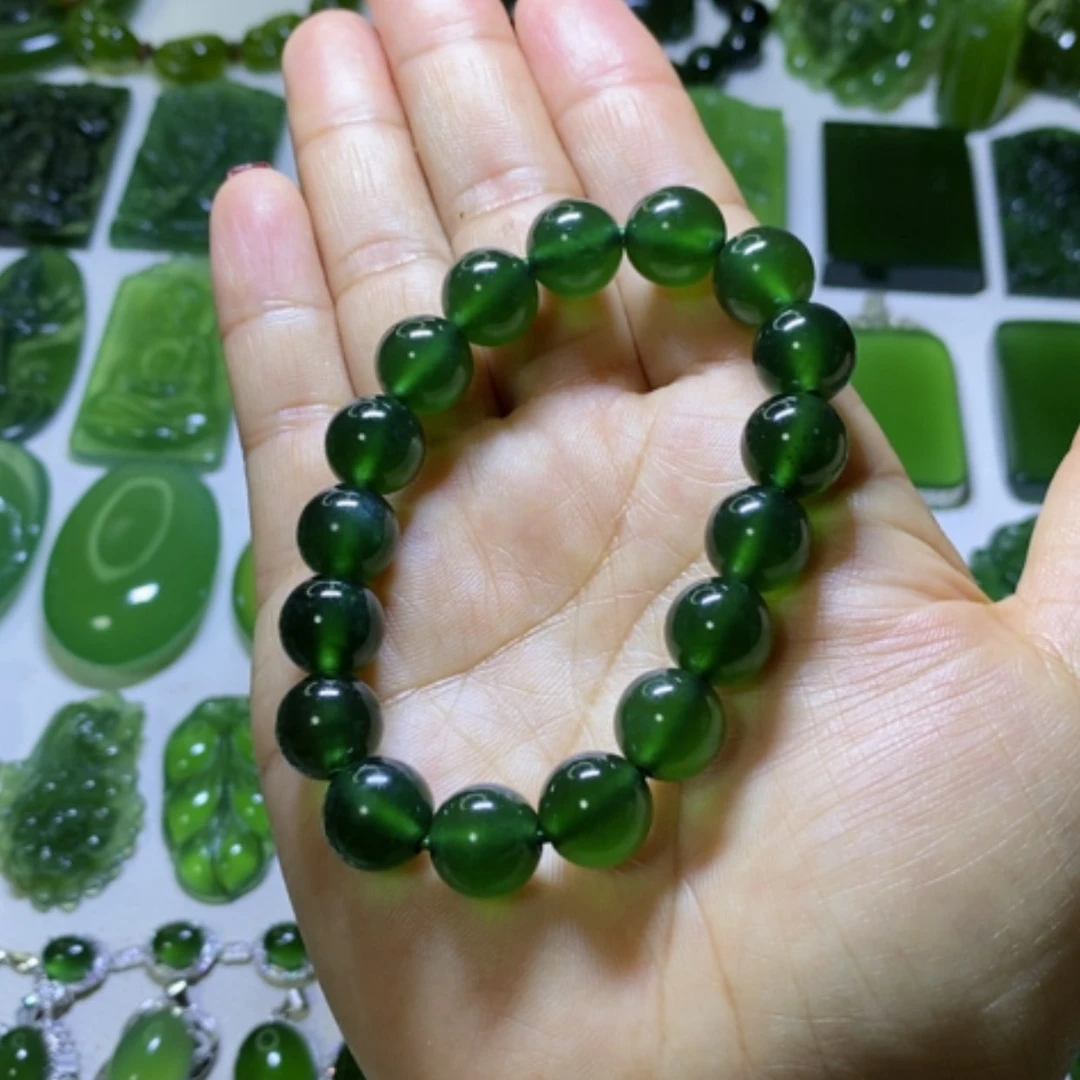 【闪购商品】蛇纹石玉手链未镶嵌