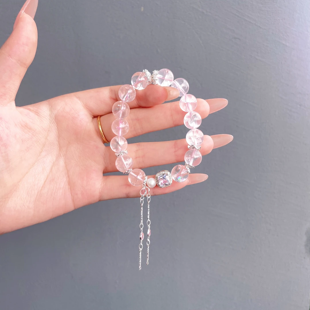 天然 卡10 粉阿塞 珍珠 魔盒 原创手串