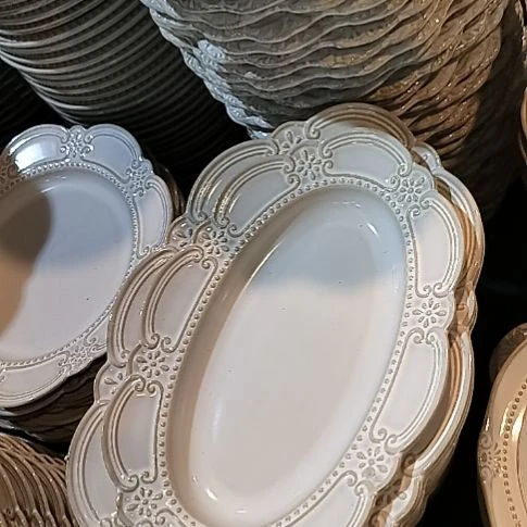 瓷片微瑕洛克大小椭圆长盘两个一组