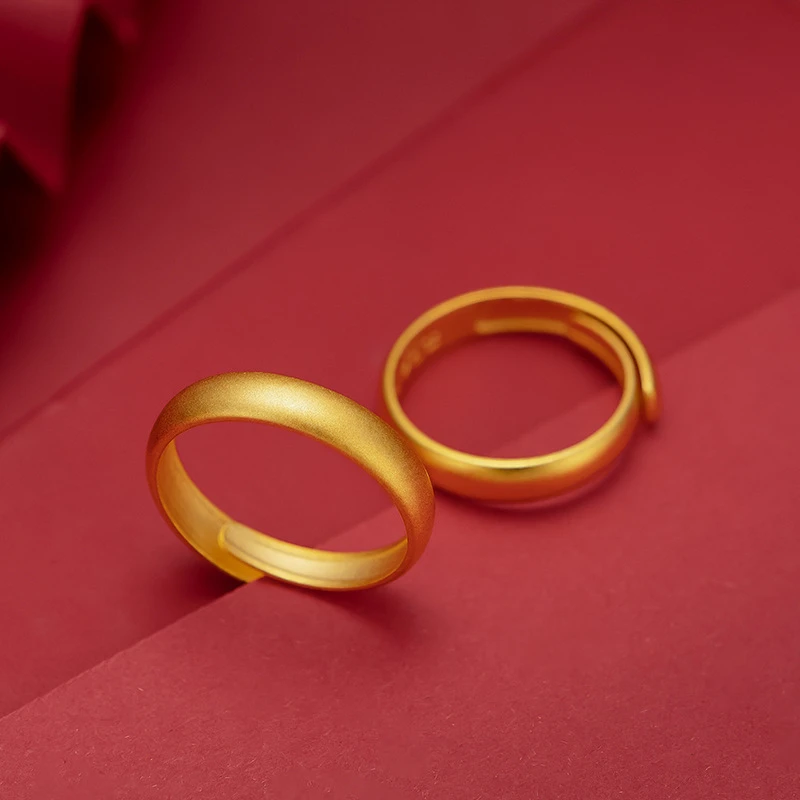 日进斗金纳福旺财不掉色男女款招财进宝铝合金财源广进戒指推荐