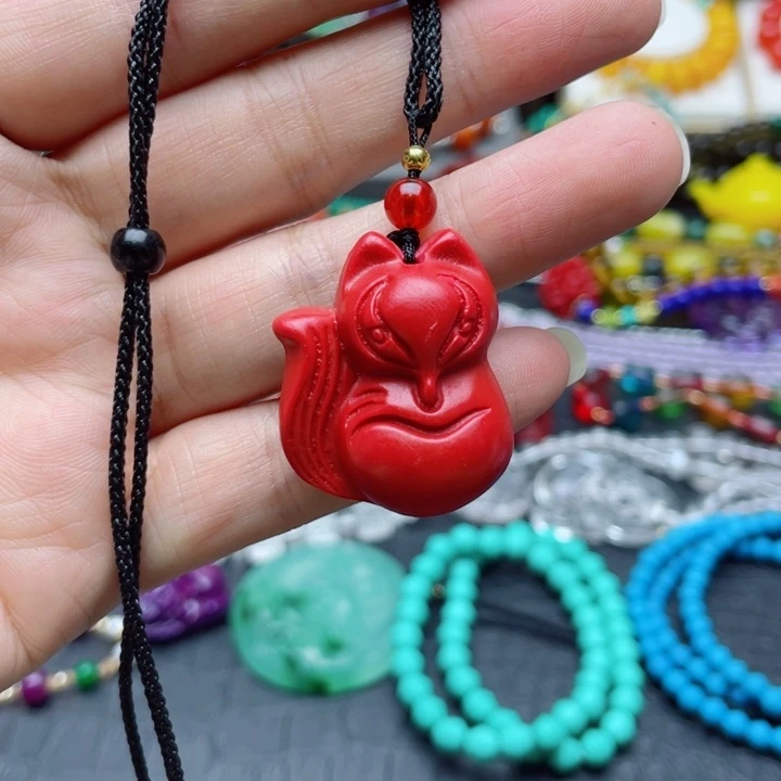 树脂制品8号九尾吊坠