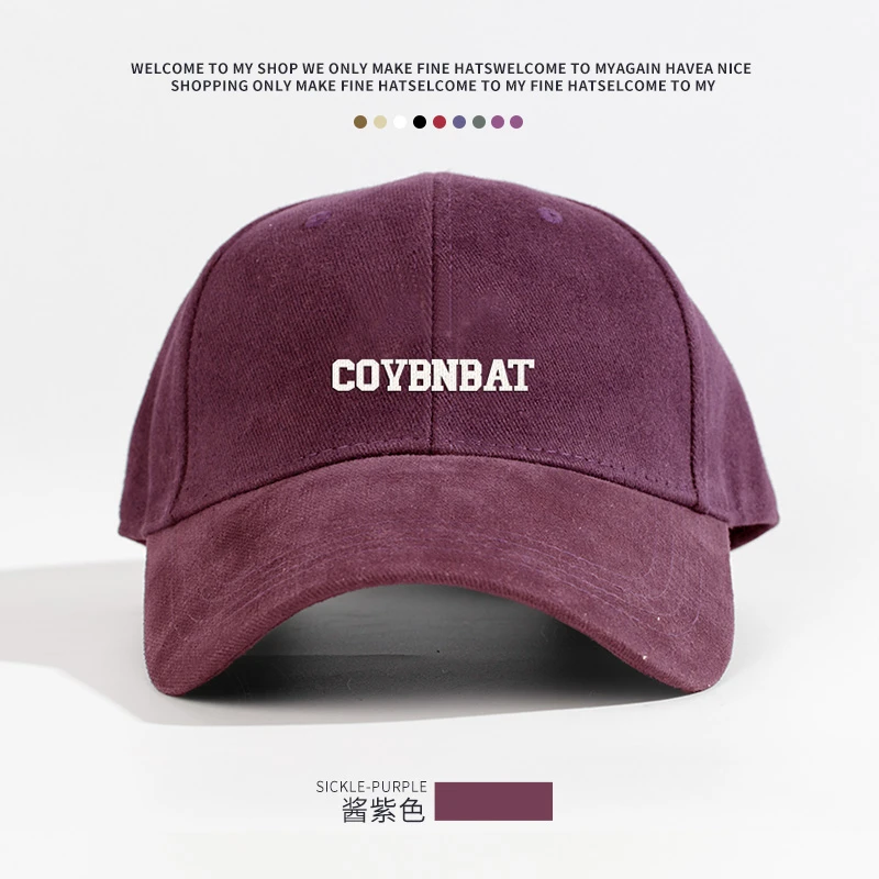 2025新款韩版C男女棒球帽简约时尚百搭鸭舌帽宽檐ins字母刺绣帽子