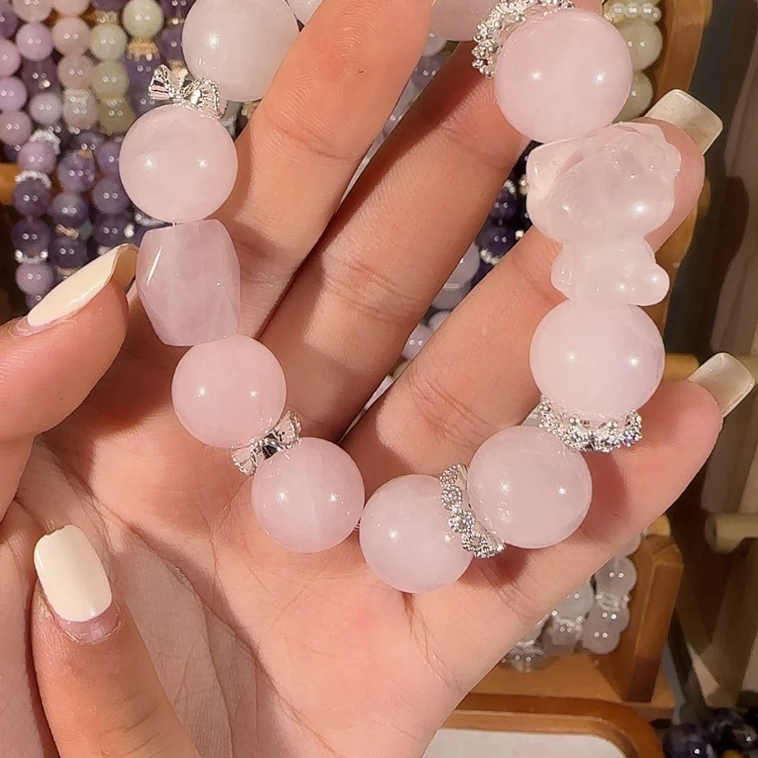 烟晶手链未镶嵌哈哈