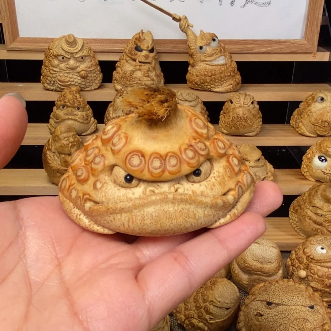 香榧木七****腿竹根雕作品欣赏