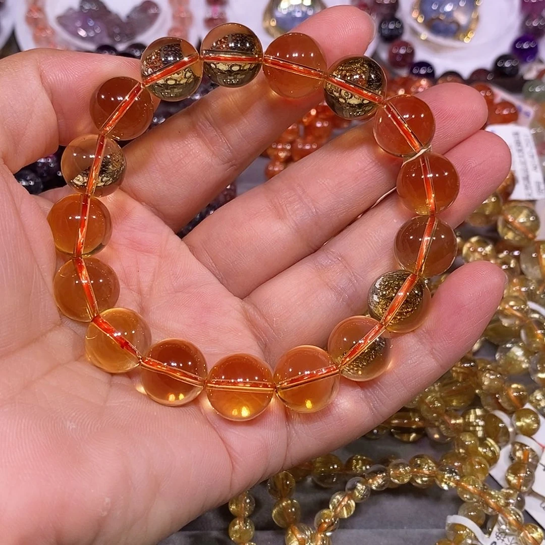 未镶嵌手链水晶黄水晶12