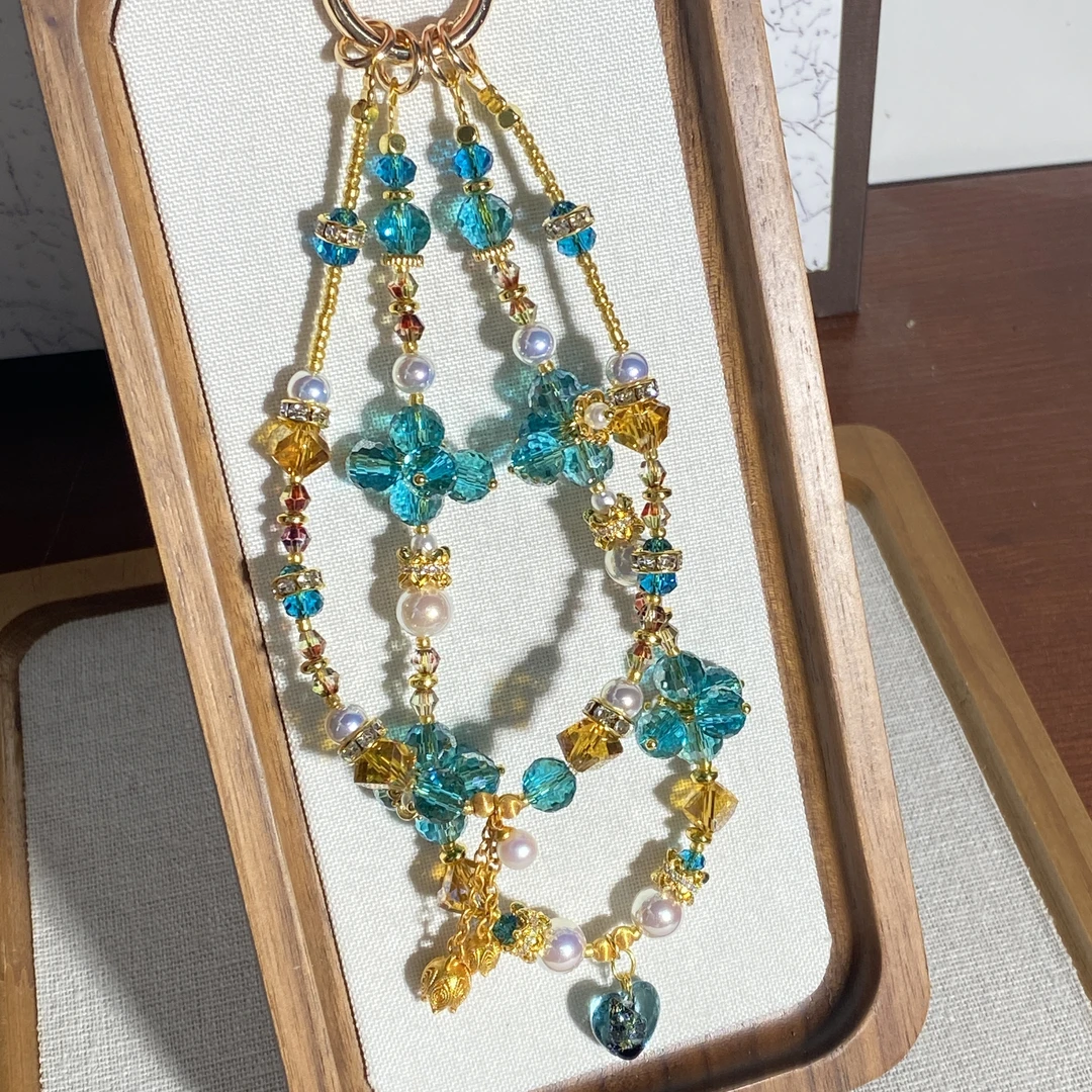 1914编码国风华贵手机挂件创意手机链原创手工diy挂件挂链