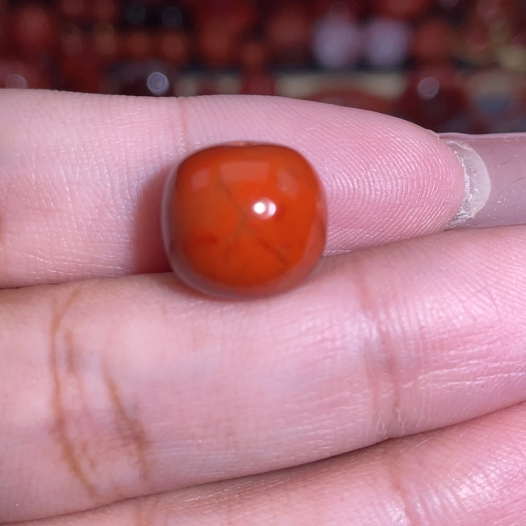 南红玛瑙未镶嵌瓦西老型卡13×12