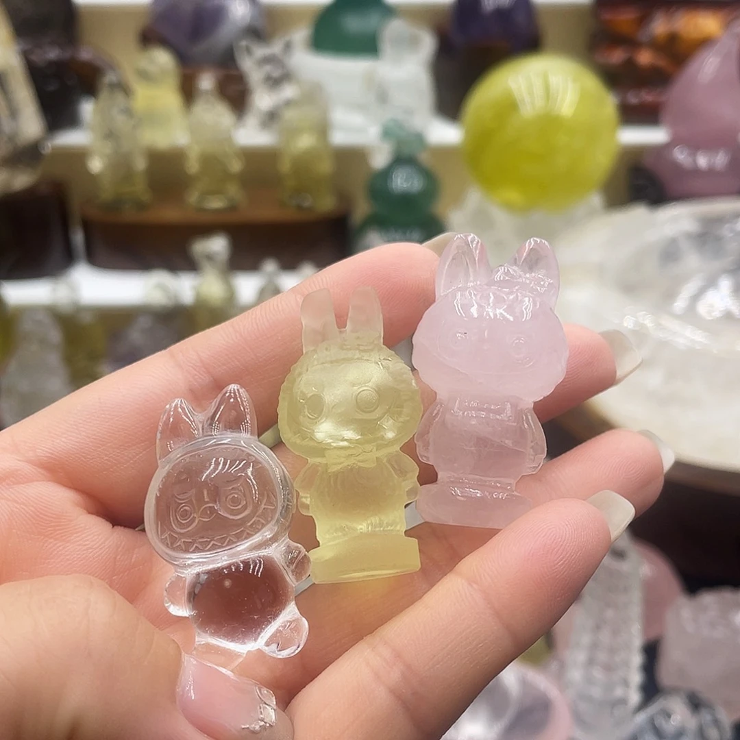 水晶珠宝半成品未镶嵌摆件