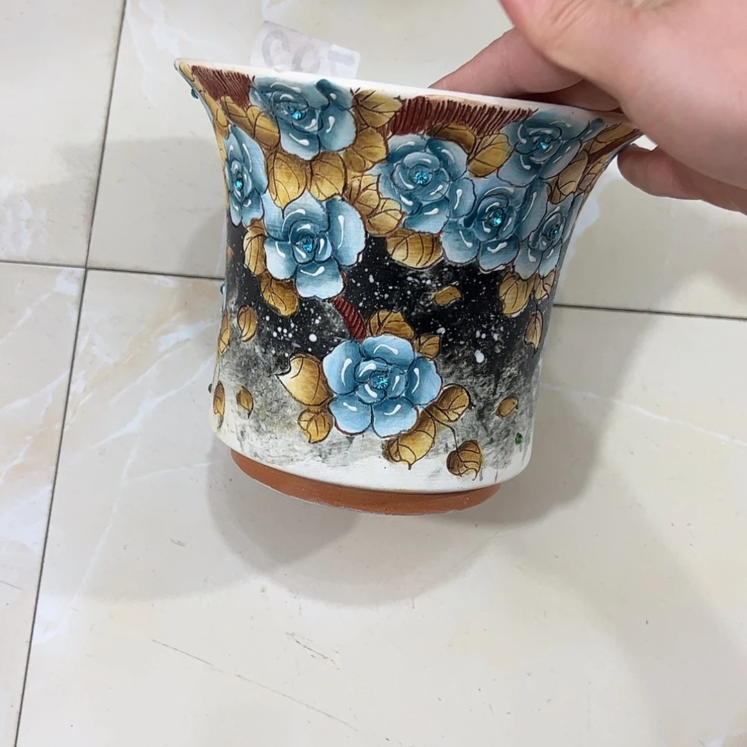 景德镇炫彩手绘口16.5高14.5