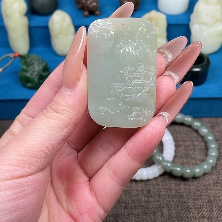 和田玉未镶嵌颈饰