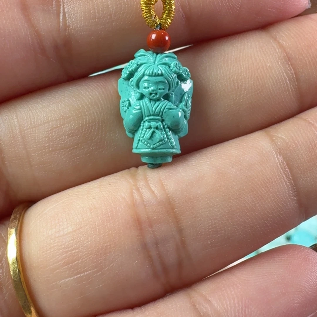 绿松石未镶嵌吊坠(不含链)