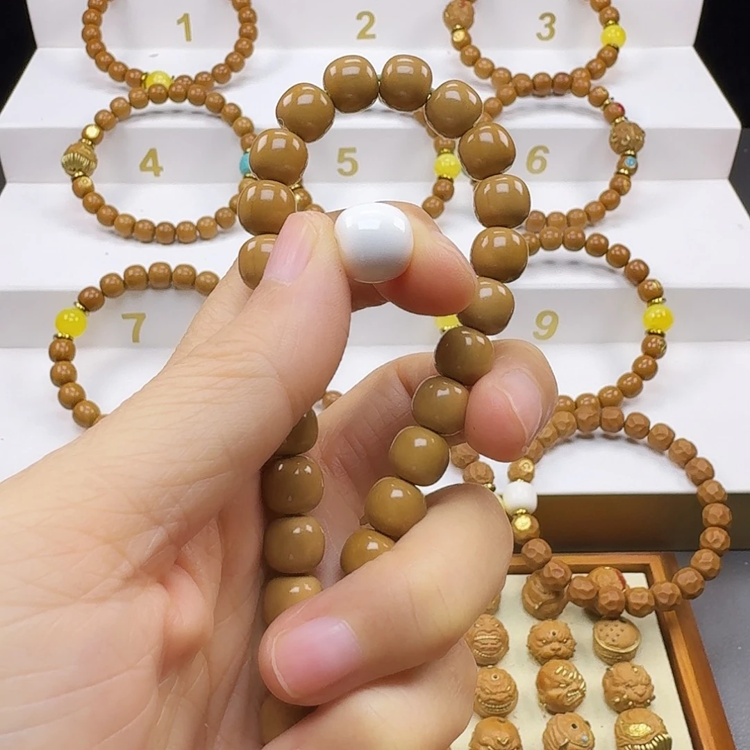 椰***猴头核桃吊坠猴头手串