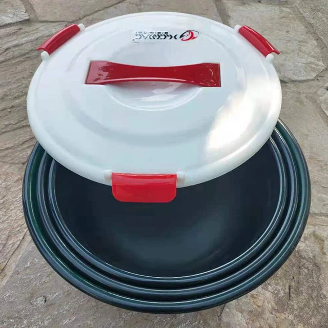 和饵盆开饵盆散炮盆钓鱼拉饵窝料盆三件套装不沾拌饵大号搓饵盆