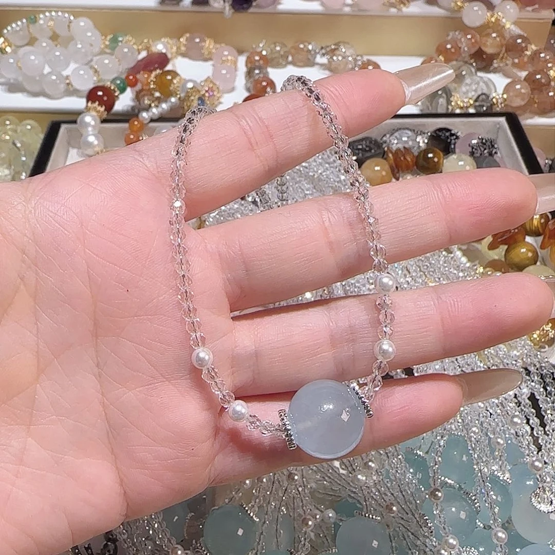 水晶手链未镶嵌吧