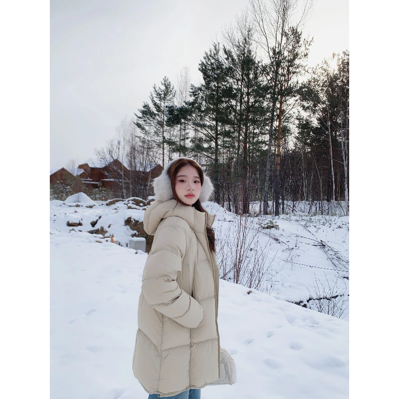 暴雪时分/Co&Sheng重生小个子女款羽绒服保暖简约经典款中长款