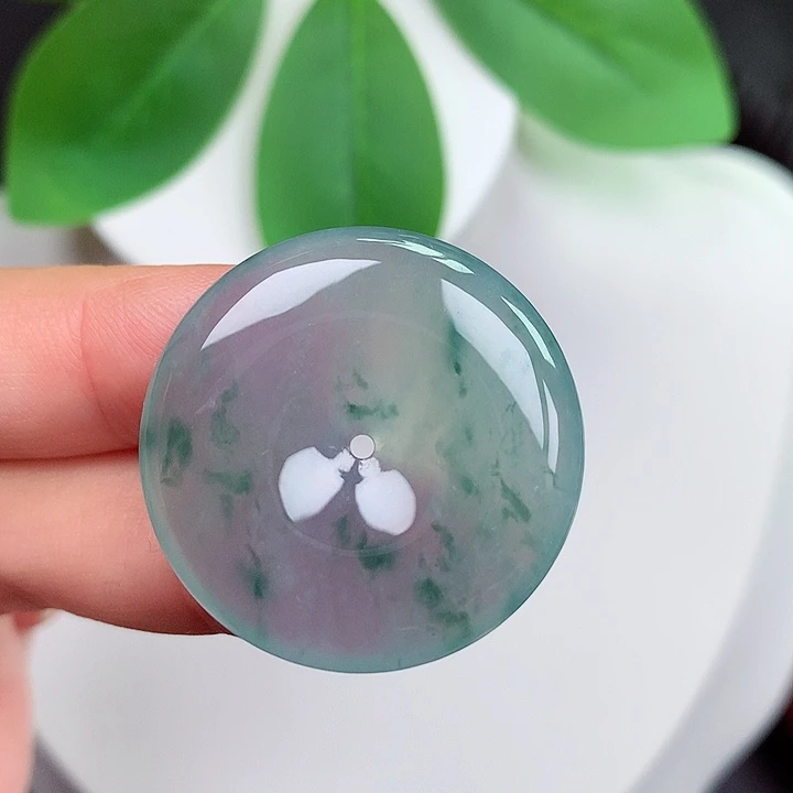 颈饰未镶嵌翡翠平安扣 29.4x5.2mm