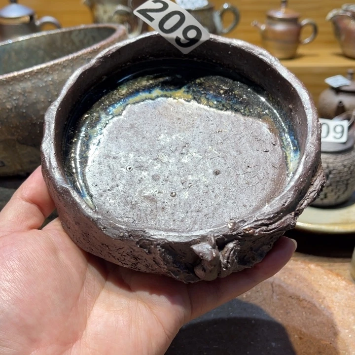 手工制作柴烧壶承209