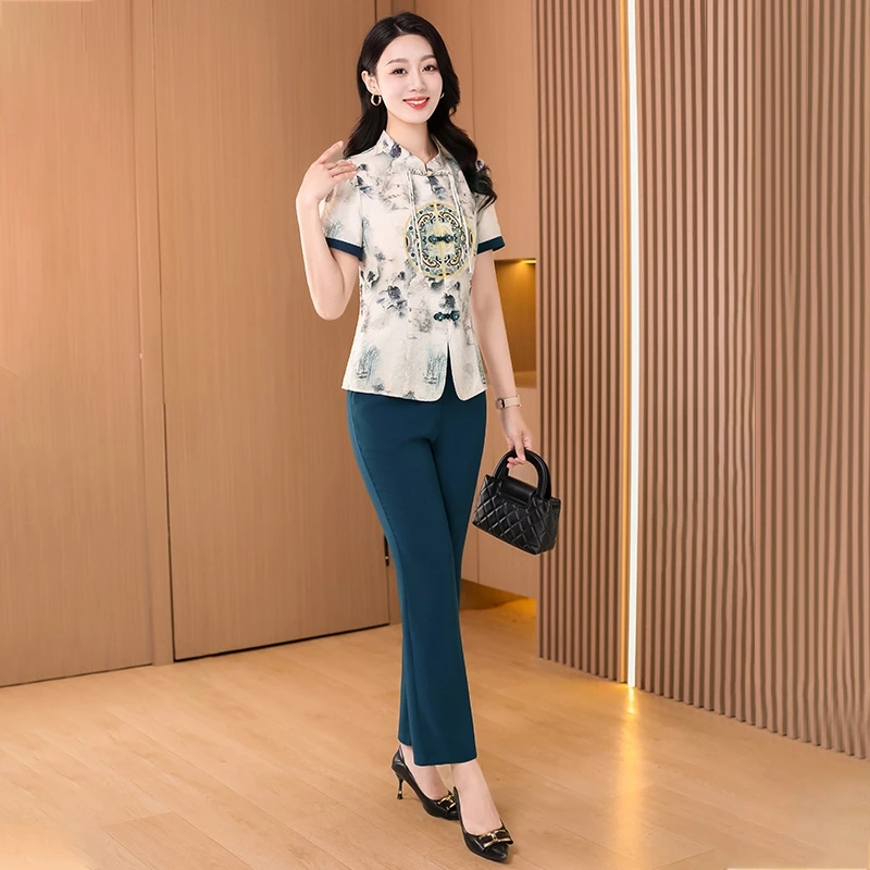 【可蓓儿】今年流行套装女2025新款夏季时髦洋气可蓓儿时尚新妈妈装