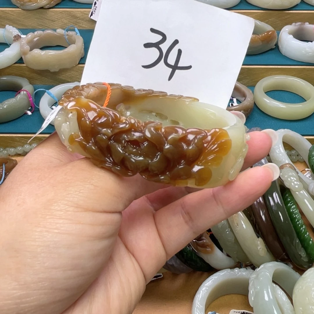 未镶嵌手镯和田玉圈口58