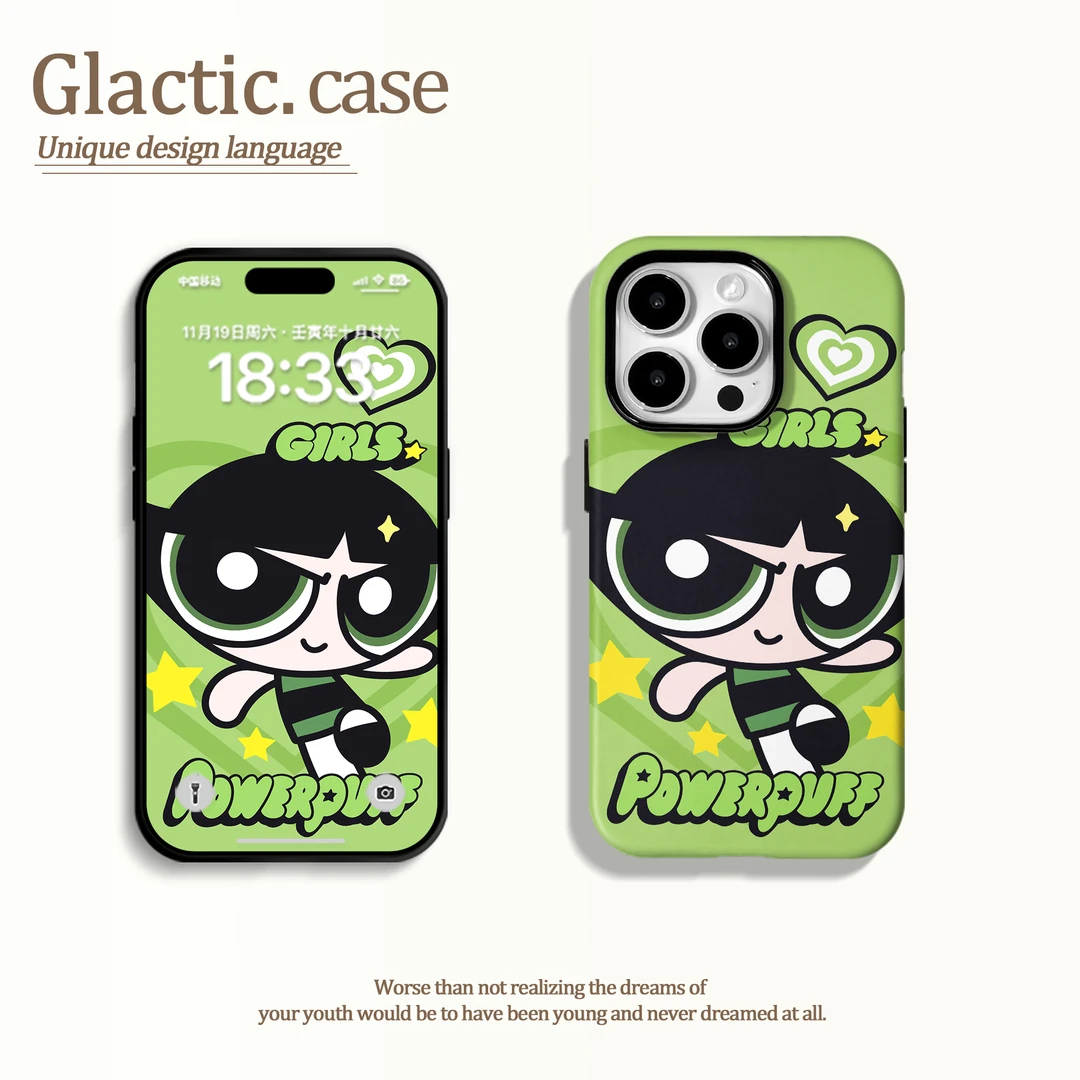 适用于苹果16华为OPPO小米VIVO高级感简约二合一菲林手机壳GA1051