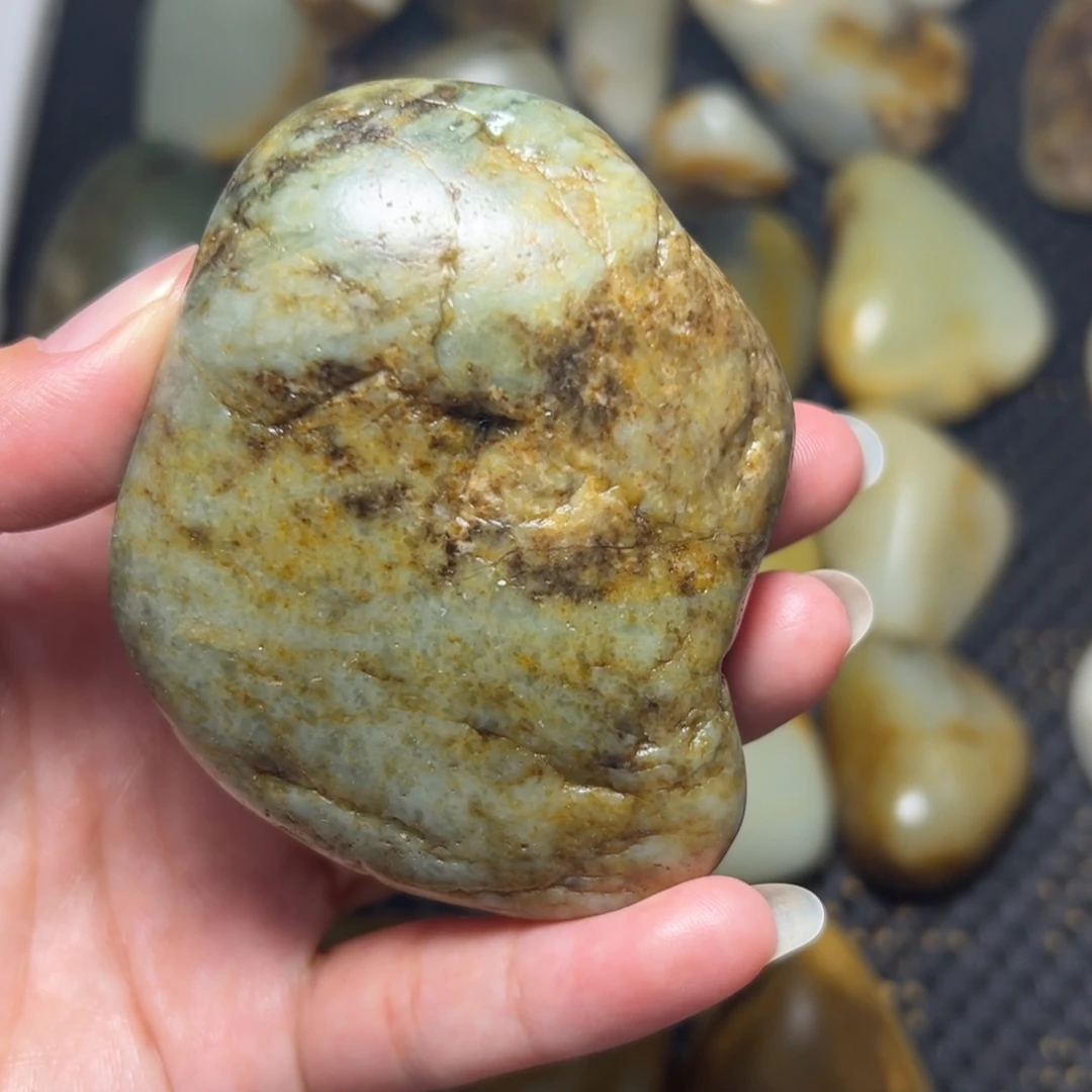 和田玉未镶嵌挂件24