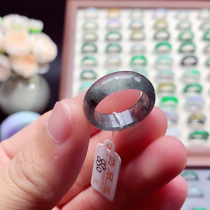 翡翠未镶嵌戒指17号