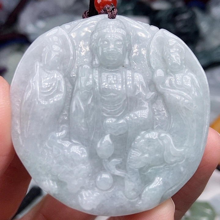 颈饰未镶嵌翡翠 翡翠