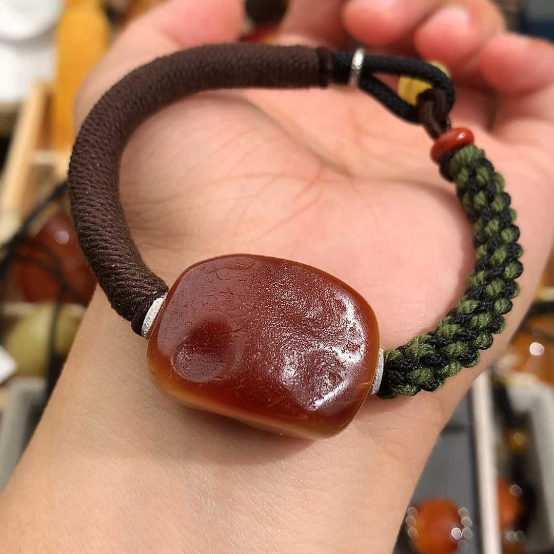蜜蜡裸石未镶嵌手镯