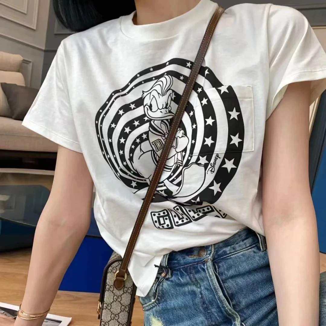 99新 GUCCI/古驰 【夏季巨惠】 011199 迪士尼联名款米色T恤 XXS码