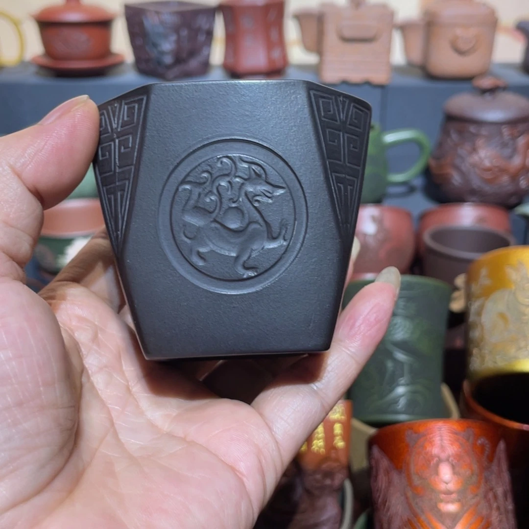 原矿紫砂手工主人杯