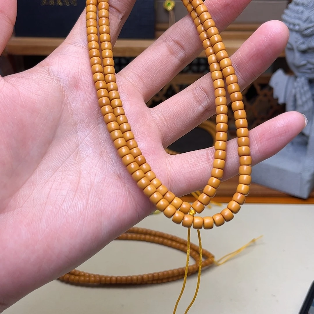 手串/手链橄榄核【听松文玩】sss级工艺精品橄榄核尖长串5.2