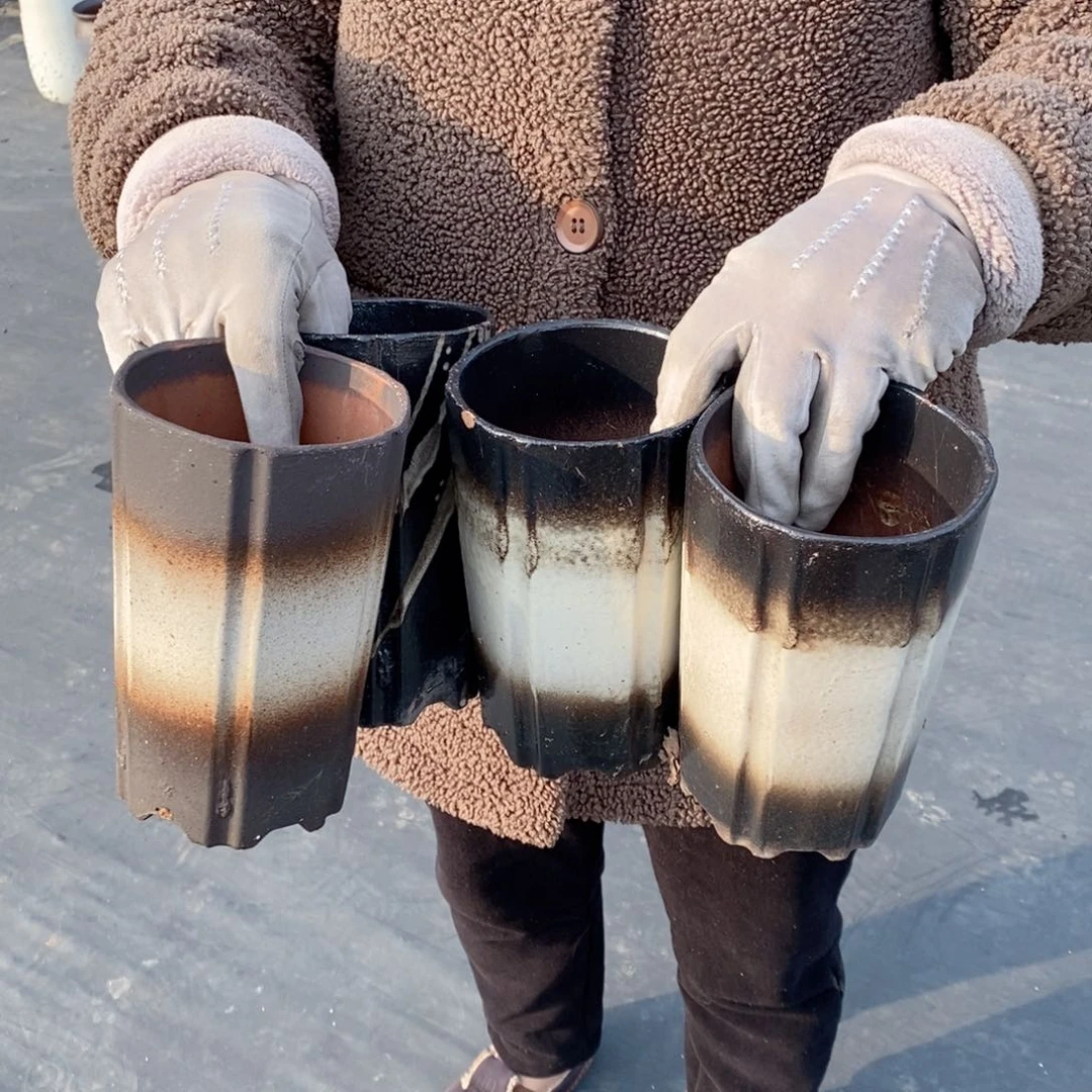 红陶口10高20瑕疵～